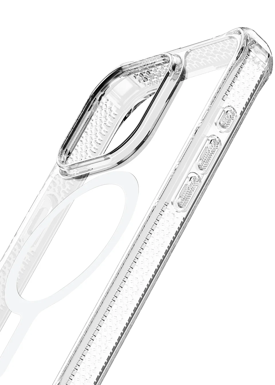 Itskins Hybrid Clear iPhone 15 Pro Magsafe Case - Transparent - Tashqila Itskins Hybrid Clear iPhone 15 Pro Magsafe Case - Transparent - Tashqila